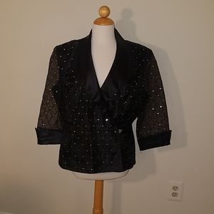 Black Cocktail Jacket - EUC - Size 16